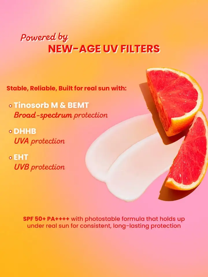 Vitamin C+E Sunscreen- SPF 50, White
