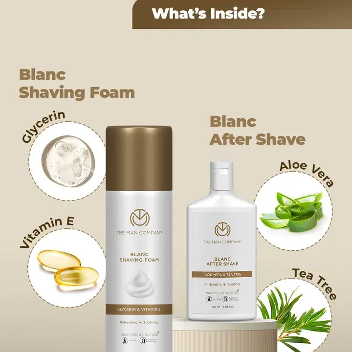 Blanc Shaving Foam & Lotion, White