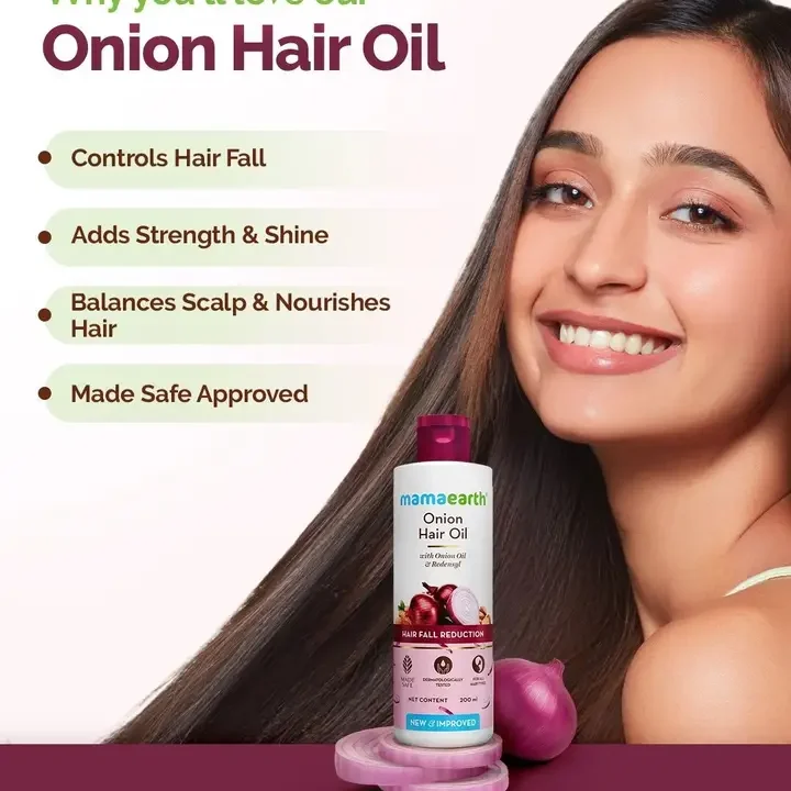 Onion Hair Oil With Redensyl, White