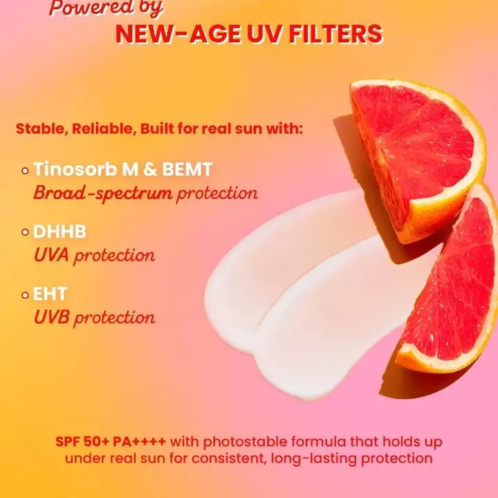 Skin Care Sunscreen SPF 50+, Yellow