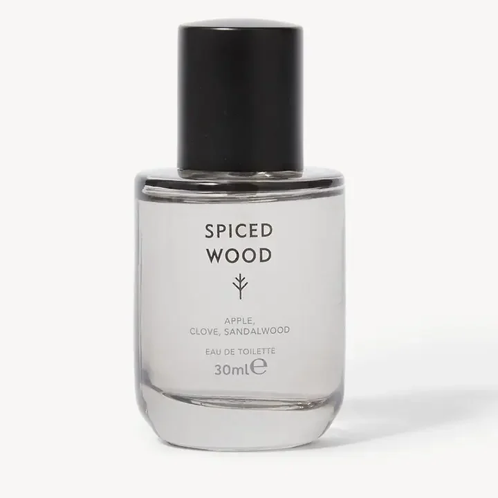 Men Spiced Wood EDT - 30 ml, Grey