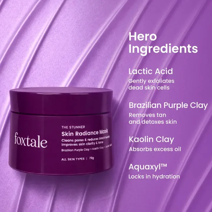 DeTan Skin Mask - 75g, Purple