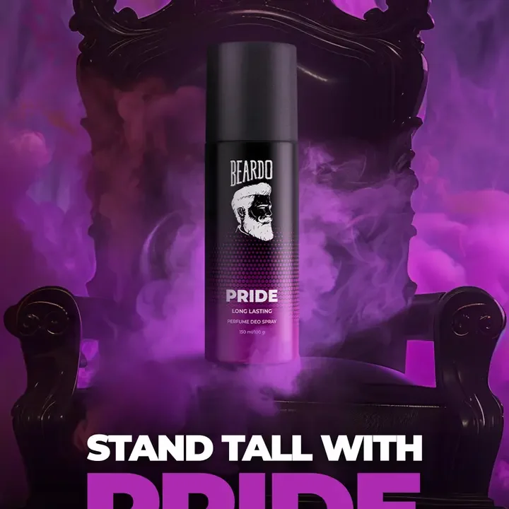 Men Pride Deodorant Body Spray, Black