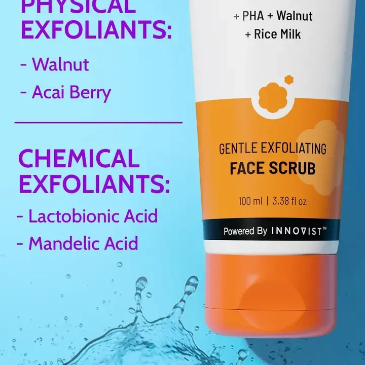 Gentle Exfoliating Face Scrub, Orange