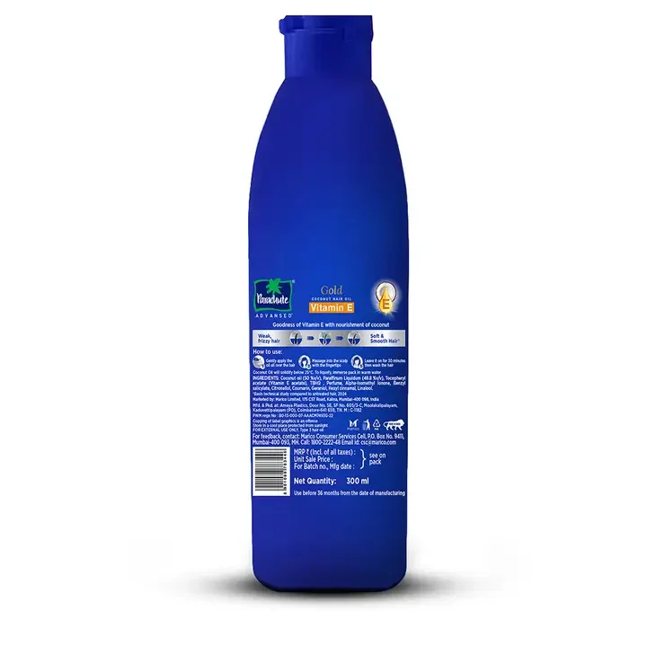 Gold Coconut Hair Oil - 300 ml, Blue