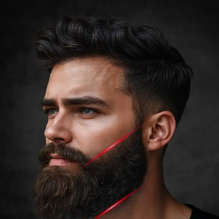 Beard Styling Razor - 3Pcs, Black