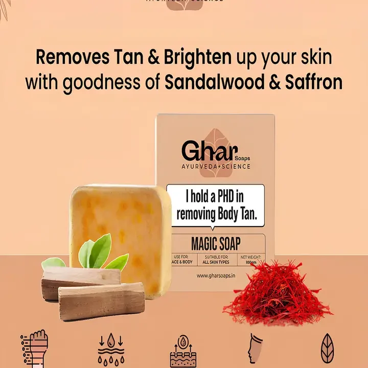 Set Of 2 Soaps -100g Each, Beige