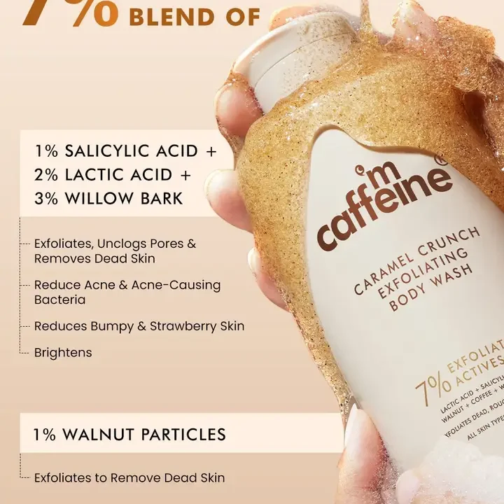 Exfoliating Body Wash - 300 ml, Beige
