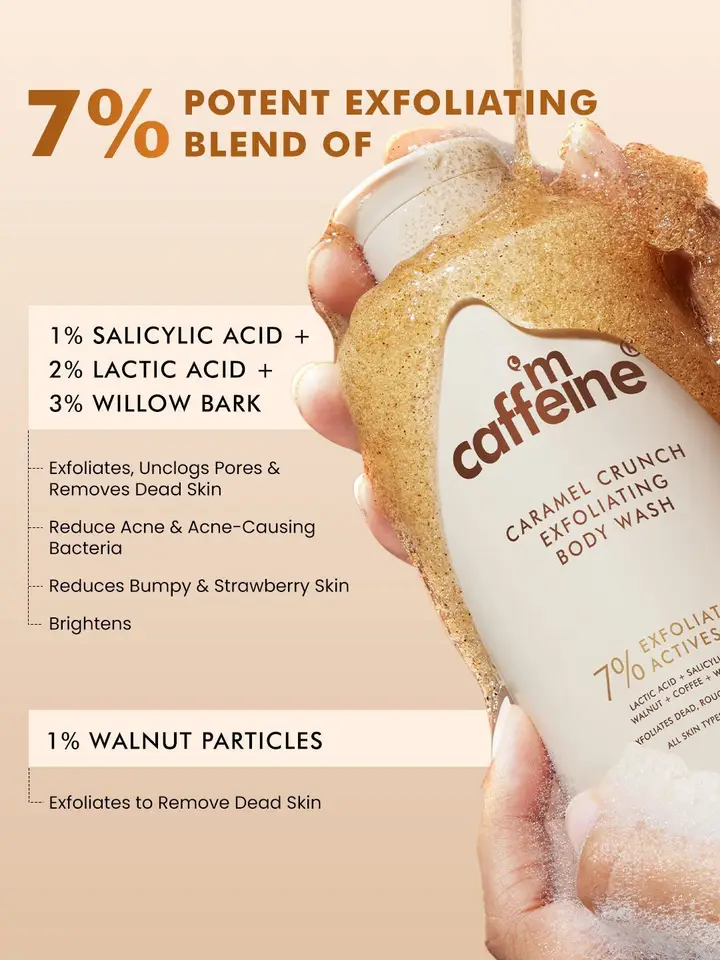 Exfoliating Body Wash - 300 ml, Beige