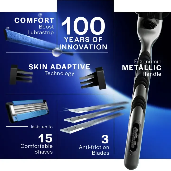 Mach3 Hercules New Blade Razor, Silver