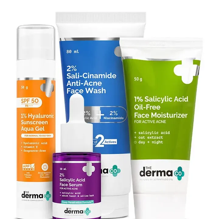 Set Of 4 Skin Care Combo, Transparent