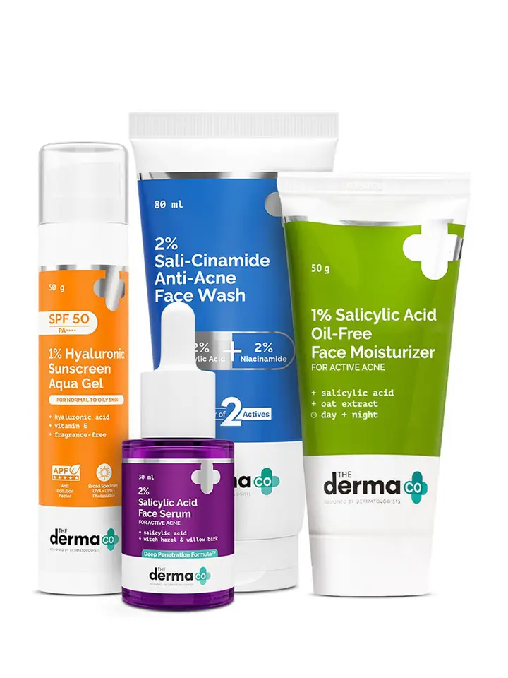 Set Of 4 Skin Care Combo, Transparent