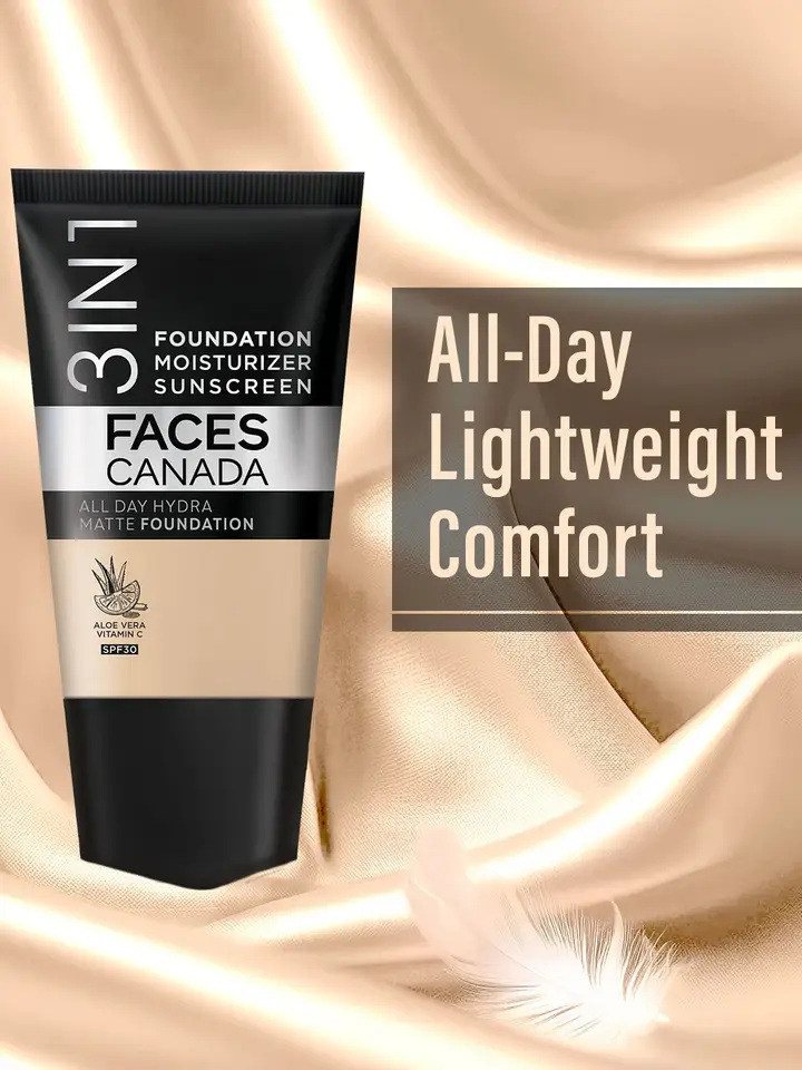 Set Of 3 Makeup Combo, Beige
