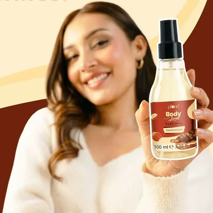 Plum Hazelnut Eclair Body Mist, Brown
