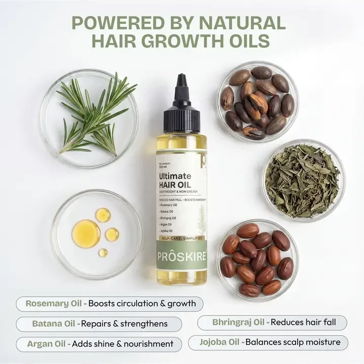Hair Growth Oil - 100 ml, Transparent
