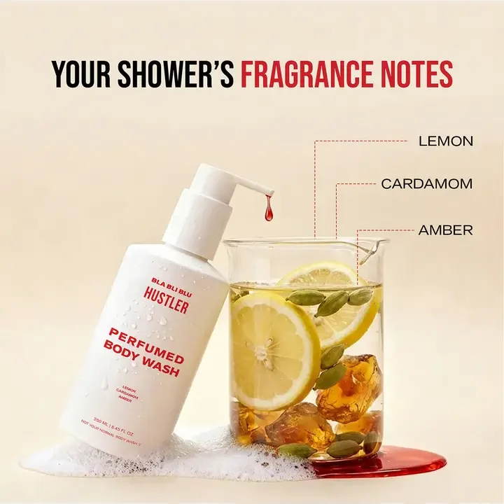 Hustler Perfumed Body Wash, White
