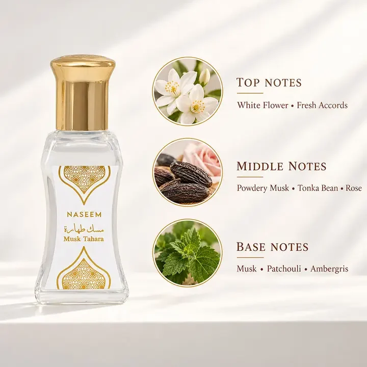 Musk Tahara Roll On - 24 ml, White