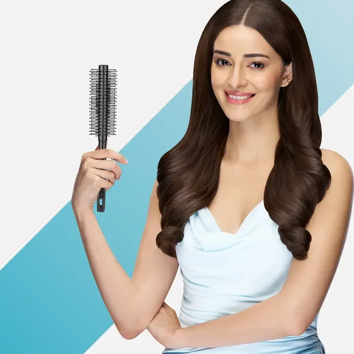 Round Hair Brush, Black
